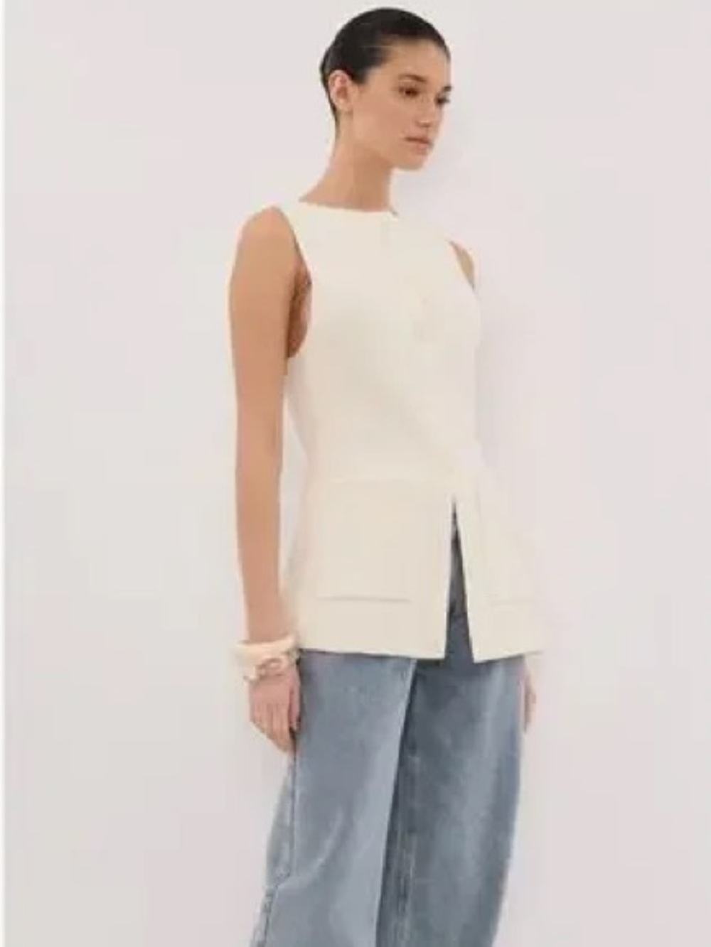 DISSH Cream Two-Piece Knit Vest and Skirt Set - Picture 5 of 16